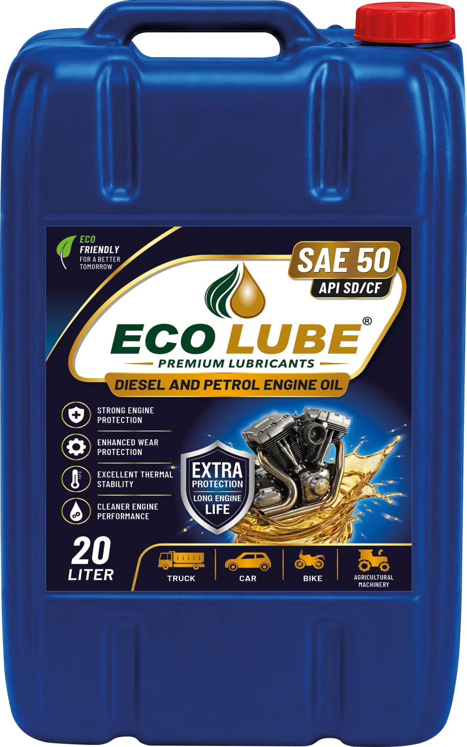 ECO LUBE Diesel Engine Oil SAE 50, 20 L pack