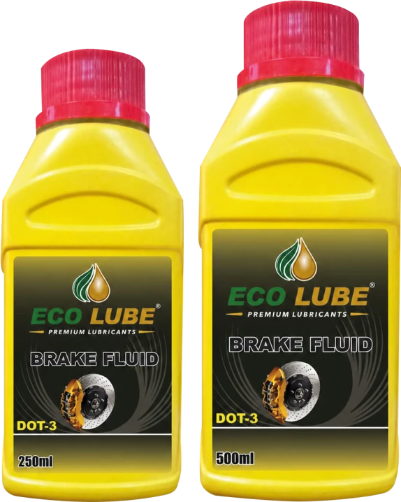 ECO LUBE Brake Fluid DOT-3 & DOT-4, 250 / 500 ml pack